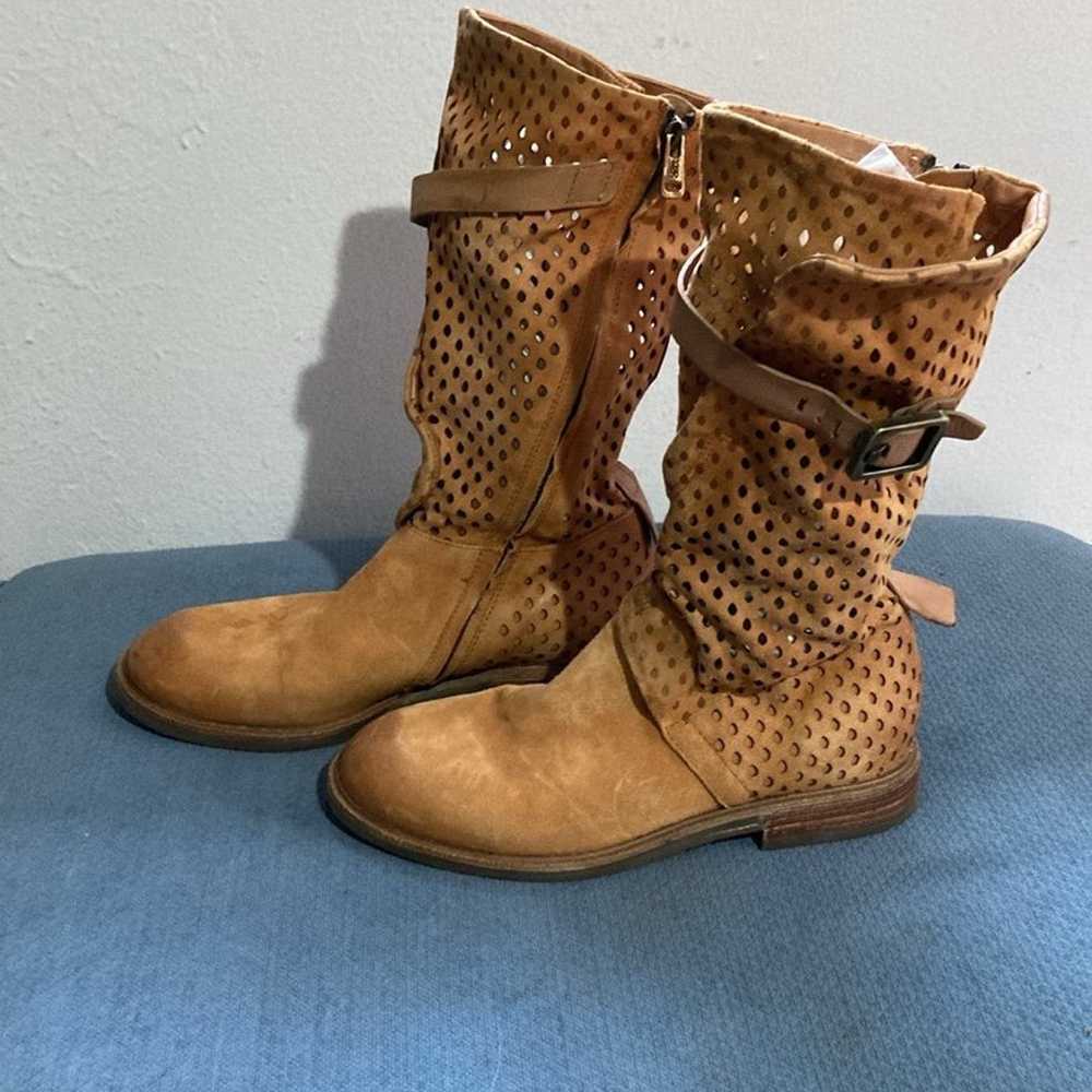 A.S.98 Perforated Boots Preowned EU37 US7 - image 2