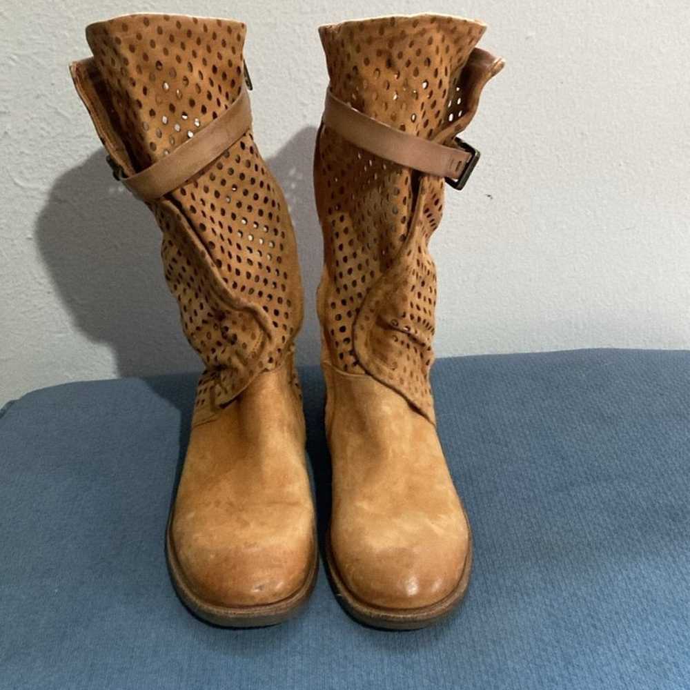 A.S.98 Perforated Boots Preowned EU37 US7 - image 3