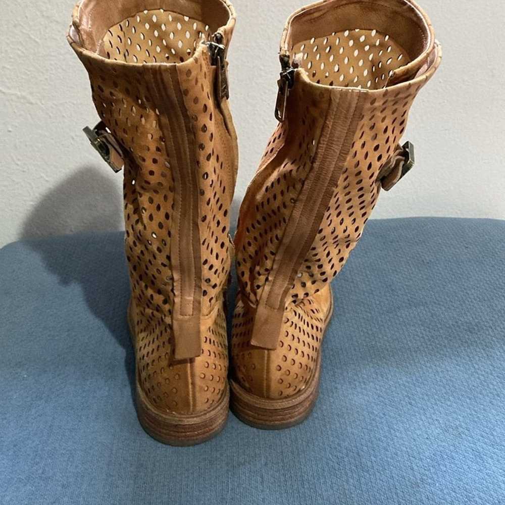 A.S.98 Perforated Boots Preowned EU37 US7 - image 5