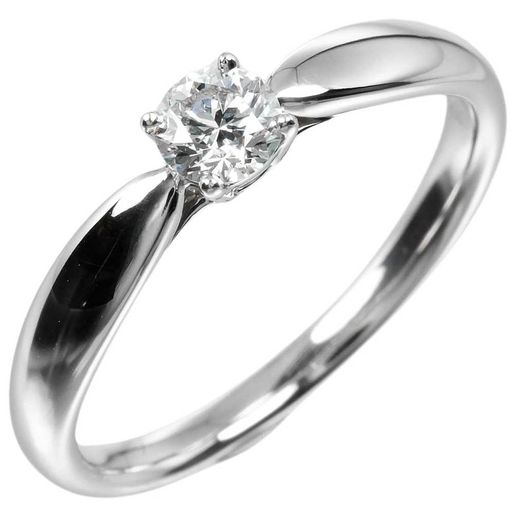 TIFFANY&Co. Ring 0.25ct VVS1/H/3EX Pt950Platinum,… - image 1