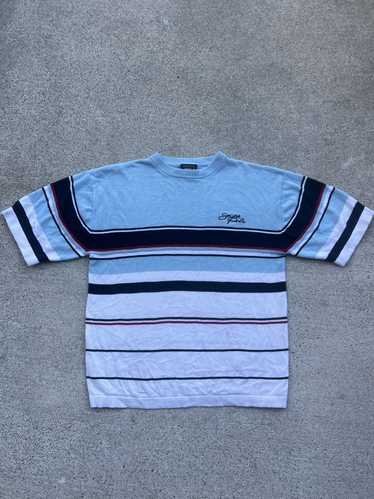 Southpole Vintage Y2K Knitted Baby Blue/White Sout