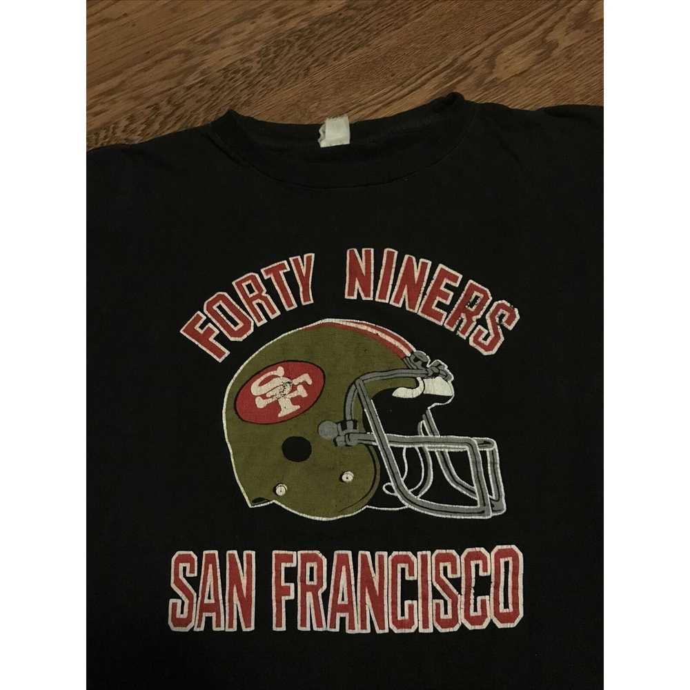 Hanes vintage 70s san francisco 49ers t shirt Med… - image 3