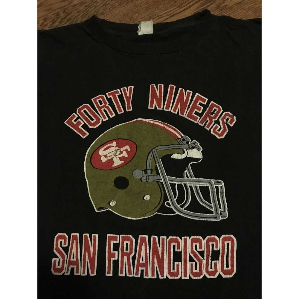 Hanes vintage 70s san francisco 49ers t shirt Med… - image 4