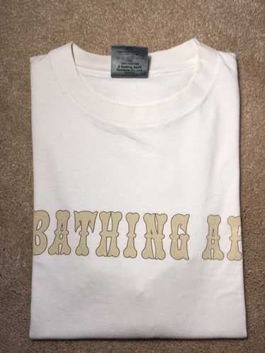 Bape 1999 Bape Gothic Logo Tee White Medium 90s OG