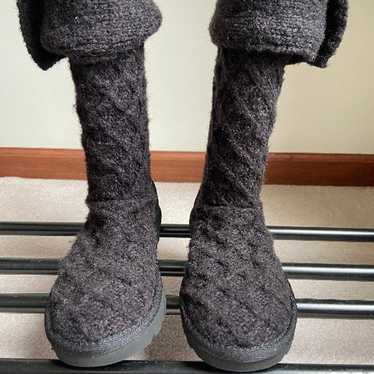 UGG Classic Cardy Button Knit Boot NEW