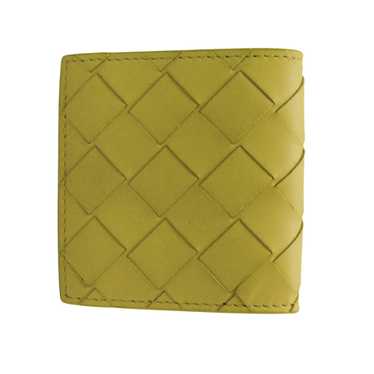 Bottega Veneta Intrecciato Green Leather Wallet (P