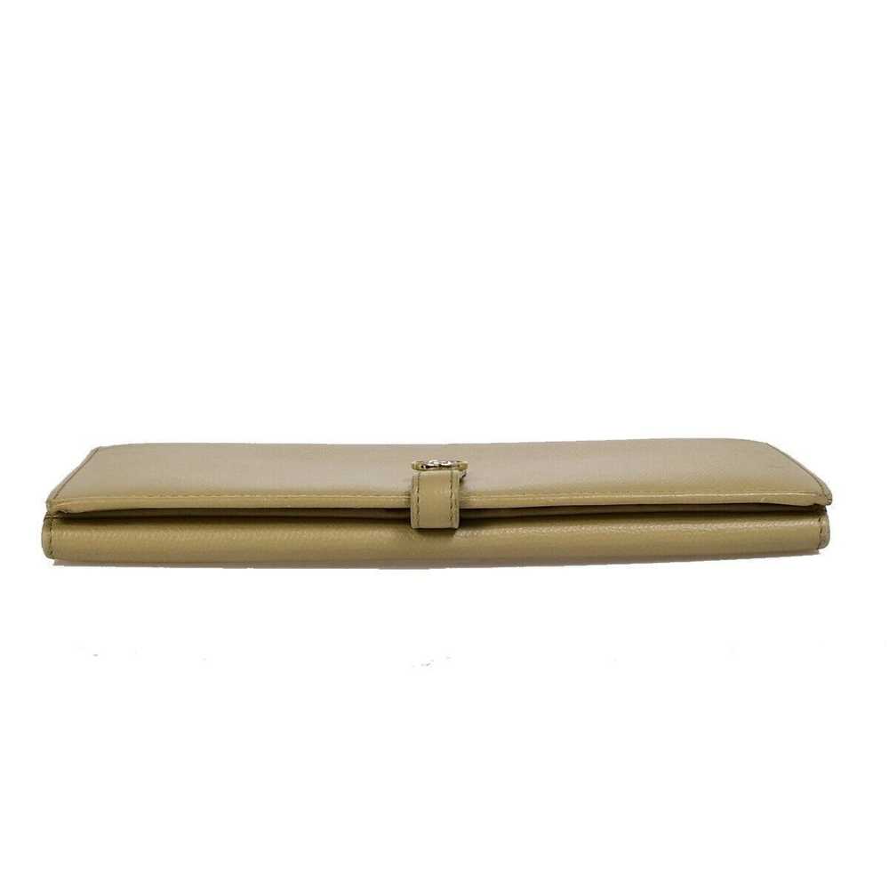 Chanel Coco Button Beige Leather Wallet (Pre-Owne… - image 12