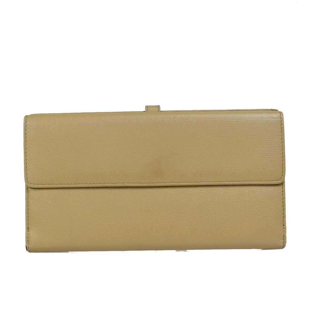 Chanel Coco Button Beige Leather Wallet (Pre-Owne… - image 2