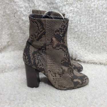 Free People Nolita Snakeskin Ankle Boots sz 38