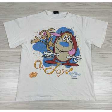 Vintage 1991 MTV Nickelodeon Ren Stimpy Show T-Shirt XL 50/50 Single Stitch outlet USA