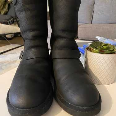 UGG Australia Black Leather Boots