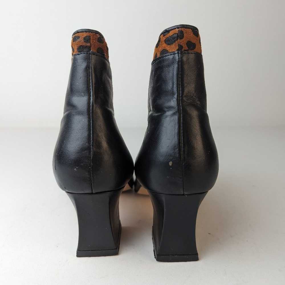 Vintage 80's Stefani Leather Ankle Boots - 7M - image 8