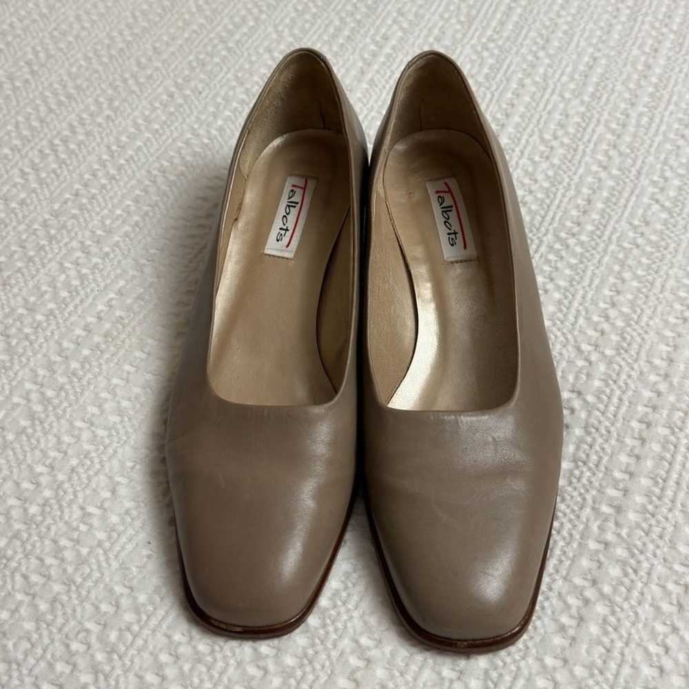 Talbots Beige Genuine Leather Loafers Size 9B Vin… - image 4