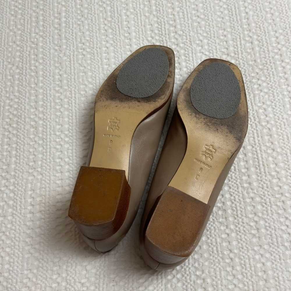 Talbots Beige Genuine Leather Loafers Size 9B Vin… - image 6