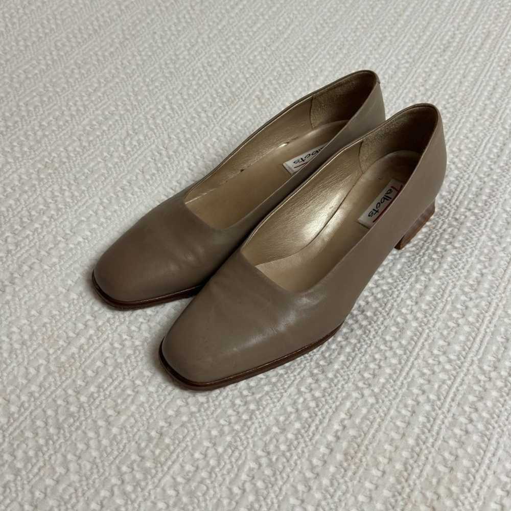 Talbots Beige Genuine Leather Loafers Size 9B Vin… - image 8