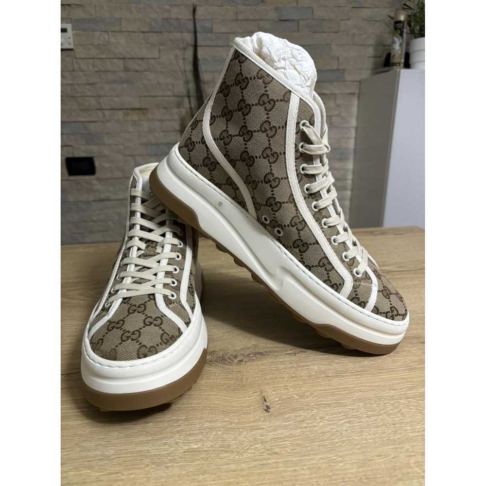 Gucci Cloth high trainers - image 3