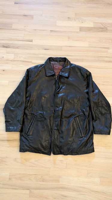 Vintage Genuine Leather 90s Long Lambskin Jacket O