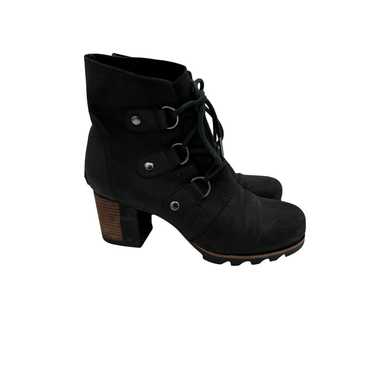 SOREL Addington black leather heel boots waterpro… - image 1