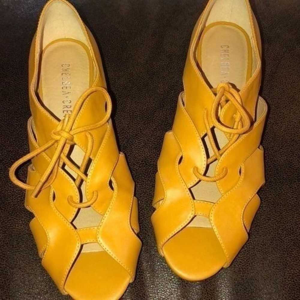 Modcloth Exquisite Interlocking Mustard Sandals S… - image 6