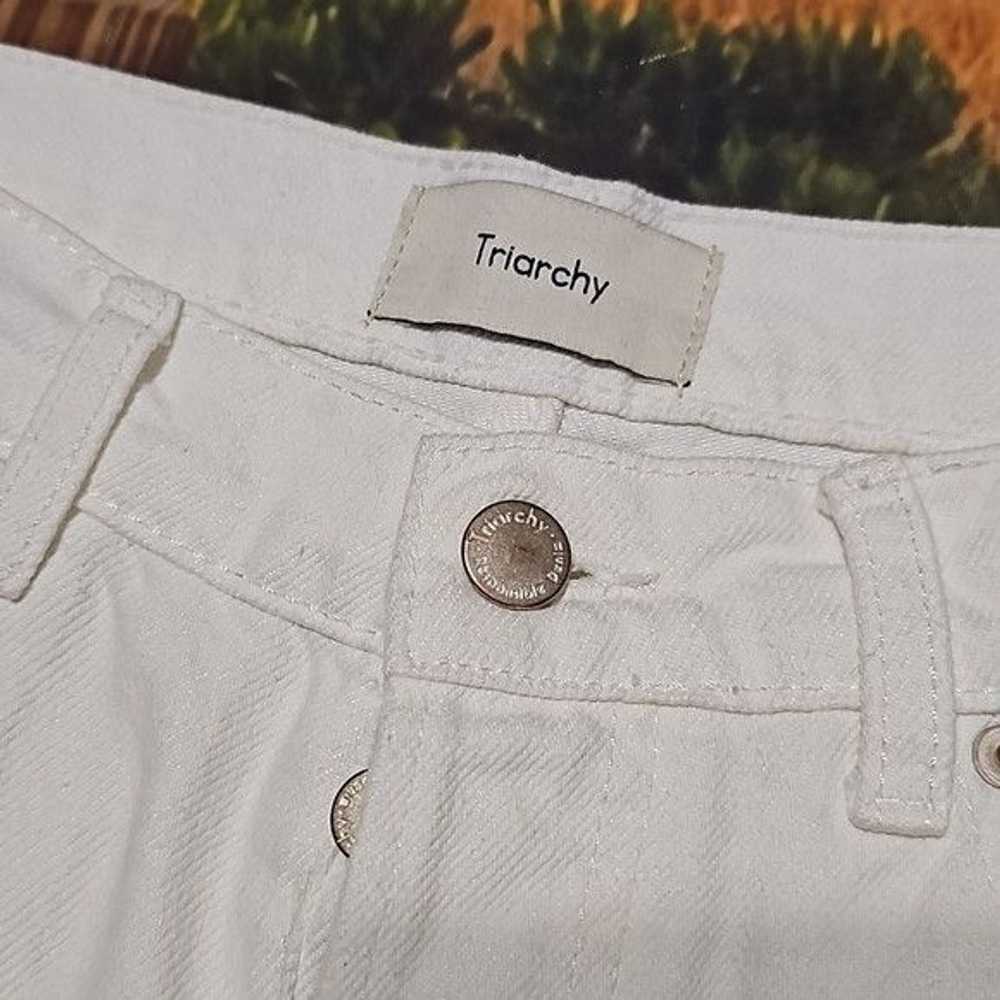 Triarchy Triarchy 5 Button Raw Hem Crop Jeans Siz… - image 3