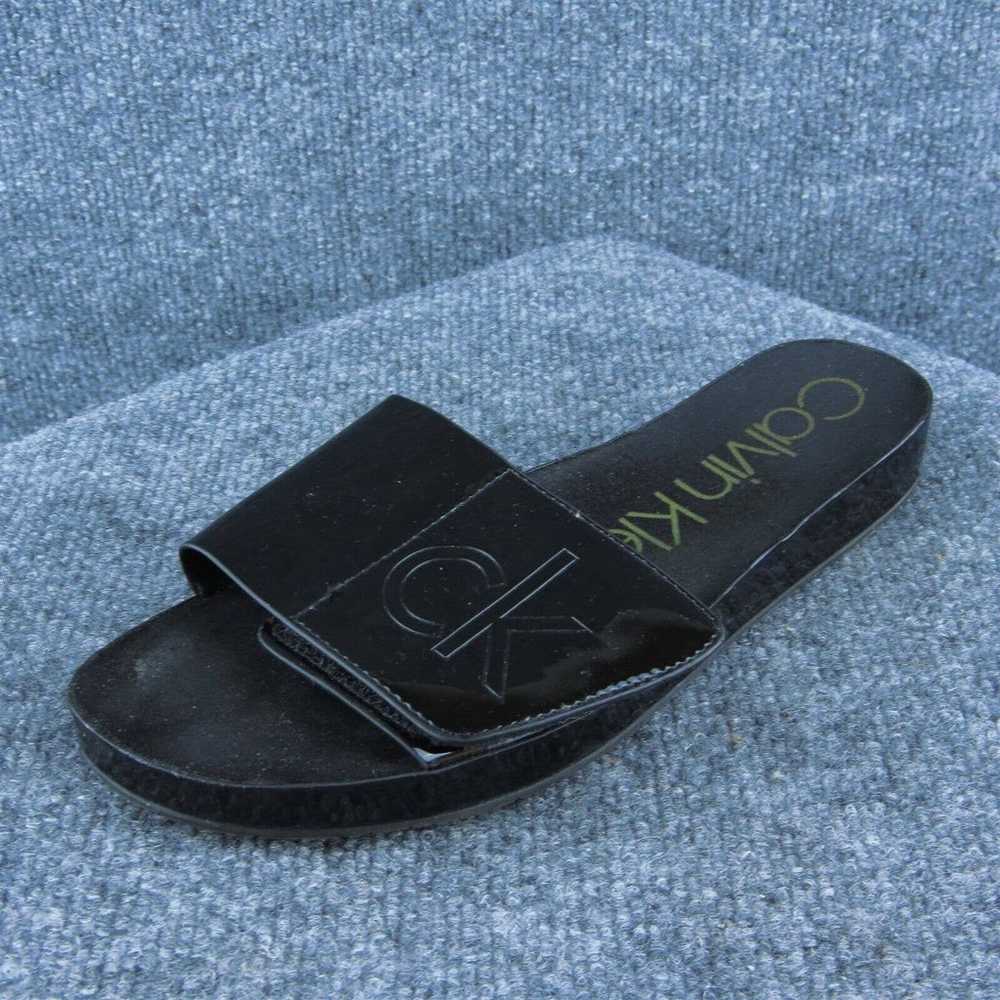 Calvin Klein Women Slide Shoes Black Synthetic Sl… - image 1