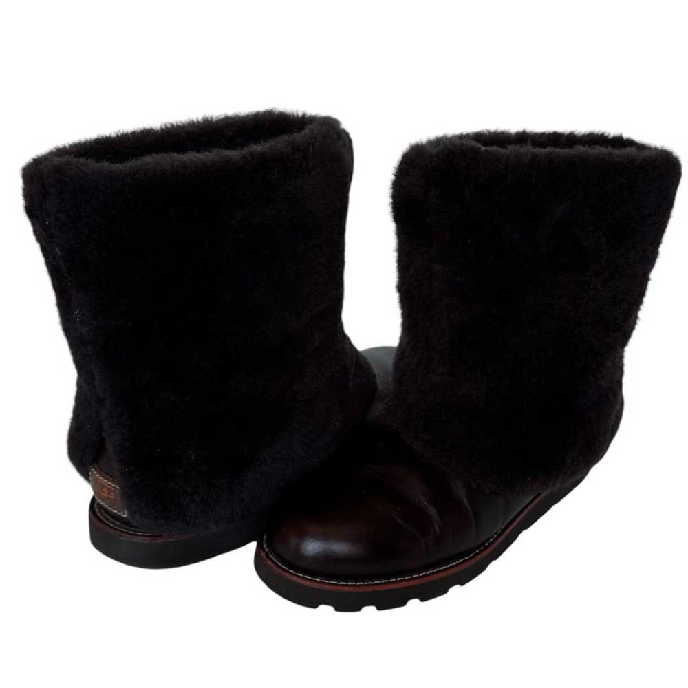 UGG MAYLIN BROWN LEATHER SHEEPSKIN SHEARLING WOME… - image 11