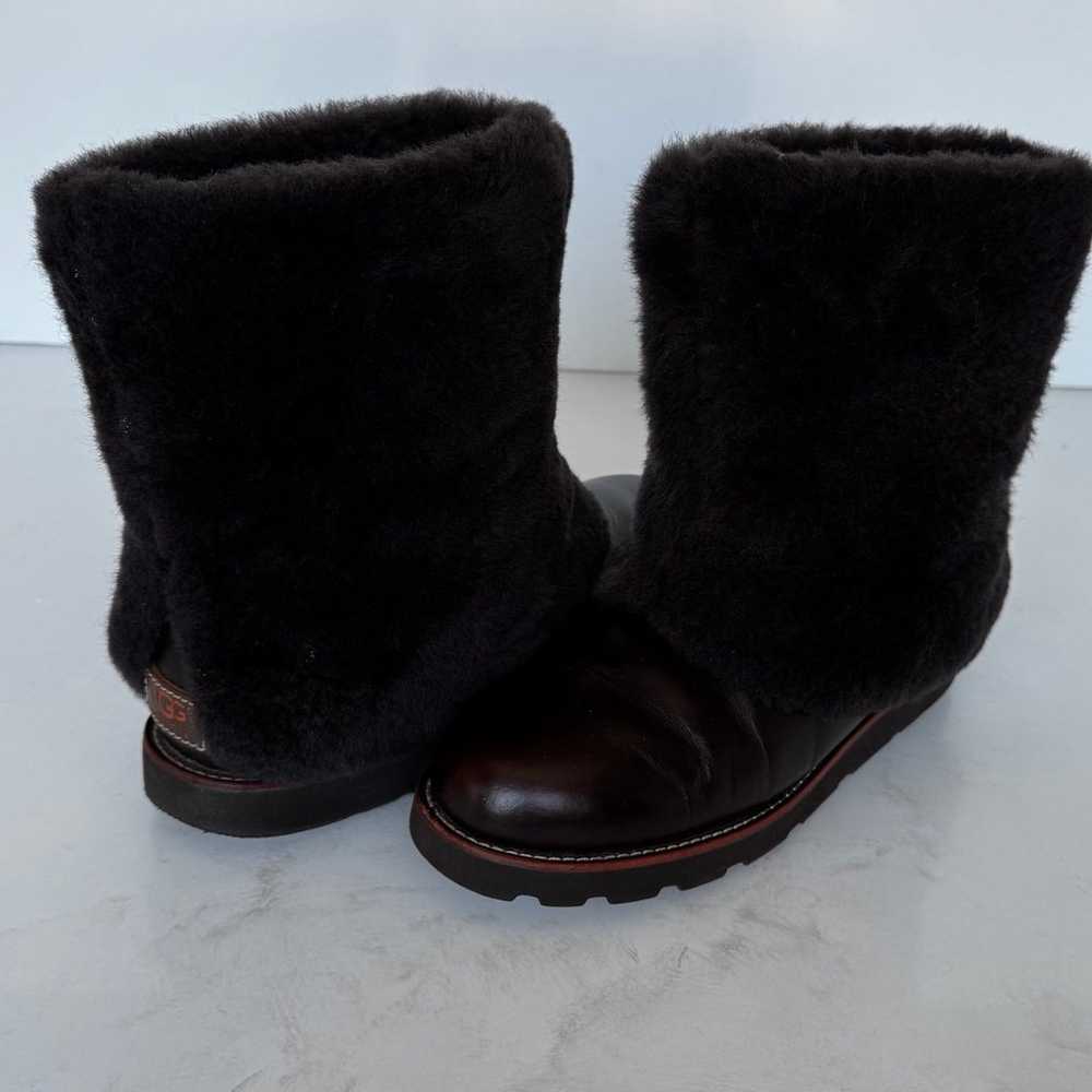 UGG MAYLIN BROWN LEATHER SHEEPSKIN SHEARLING WOME… - image 2