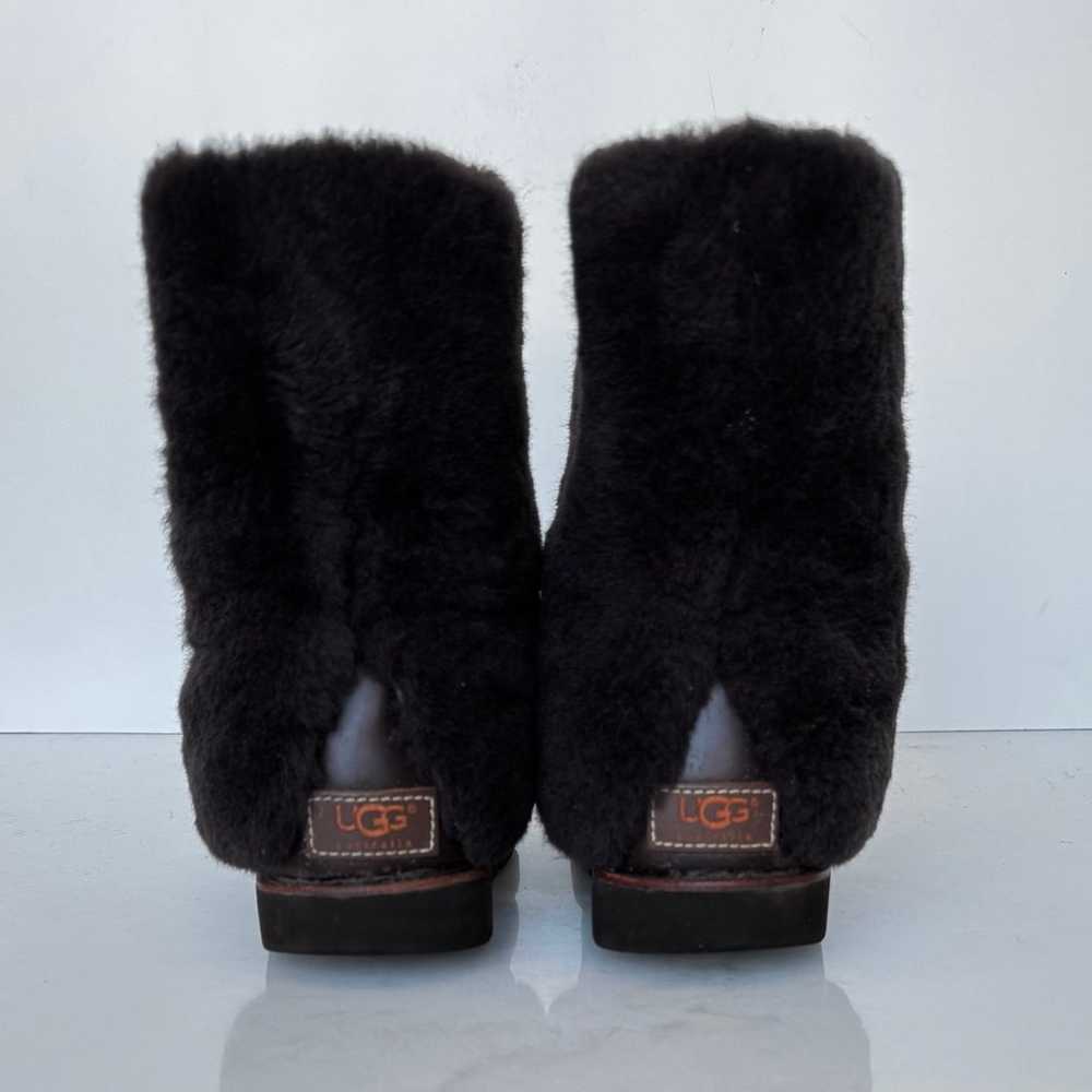 UGG MAYLIN BROWN LEATHER SHEEPSKIN SHEARLING WOME… - image 4