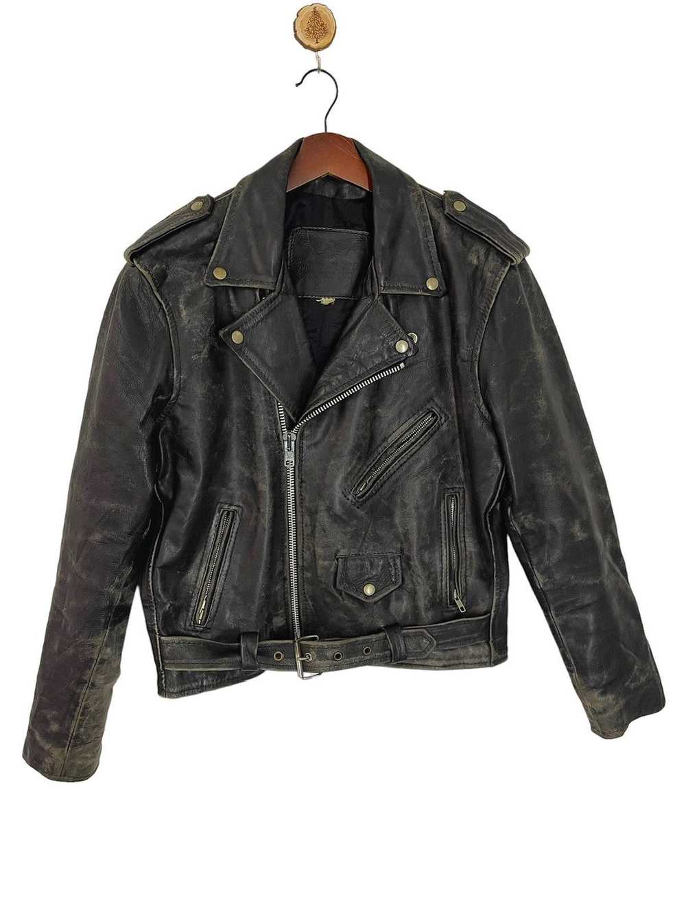 Japanese Brand × Leather Jacket × Vintage VINTAGE… - image 1