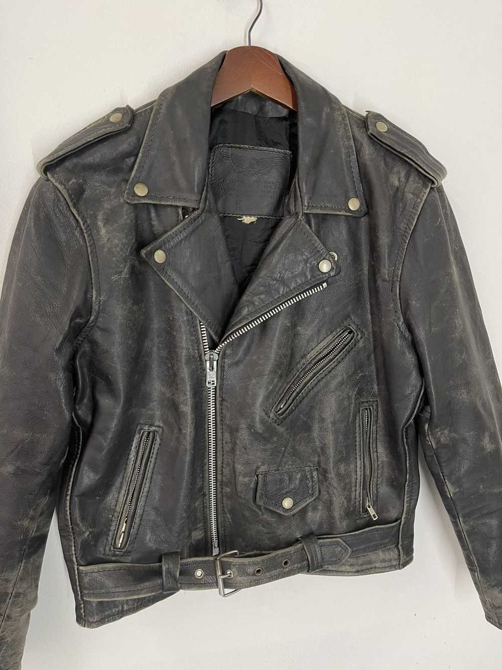 Japanese Brand × Leather Jacket × Vintage VINTAGE… - image 2