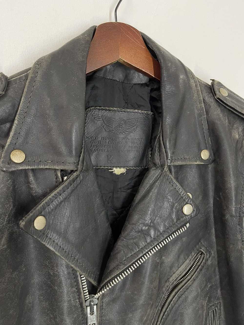 Japanese Brand × Leather Jacket × Vintage VINTAGE… - image 3