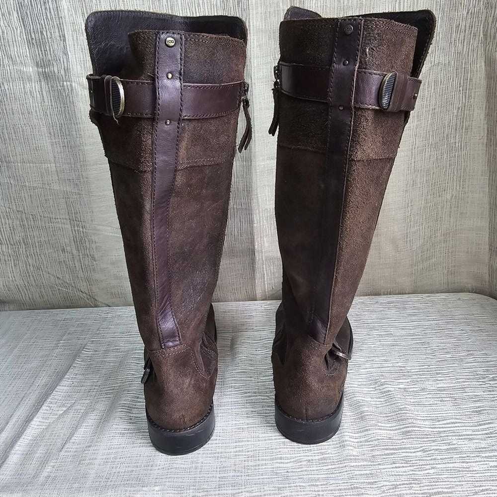 UGG Australia Dark brown Leather Knee High Harnes… - image 3