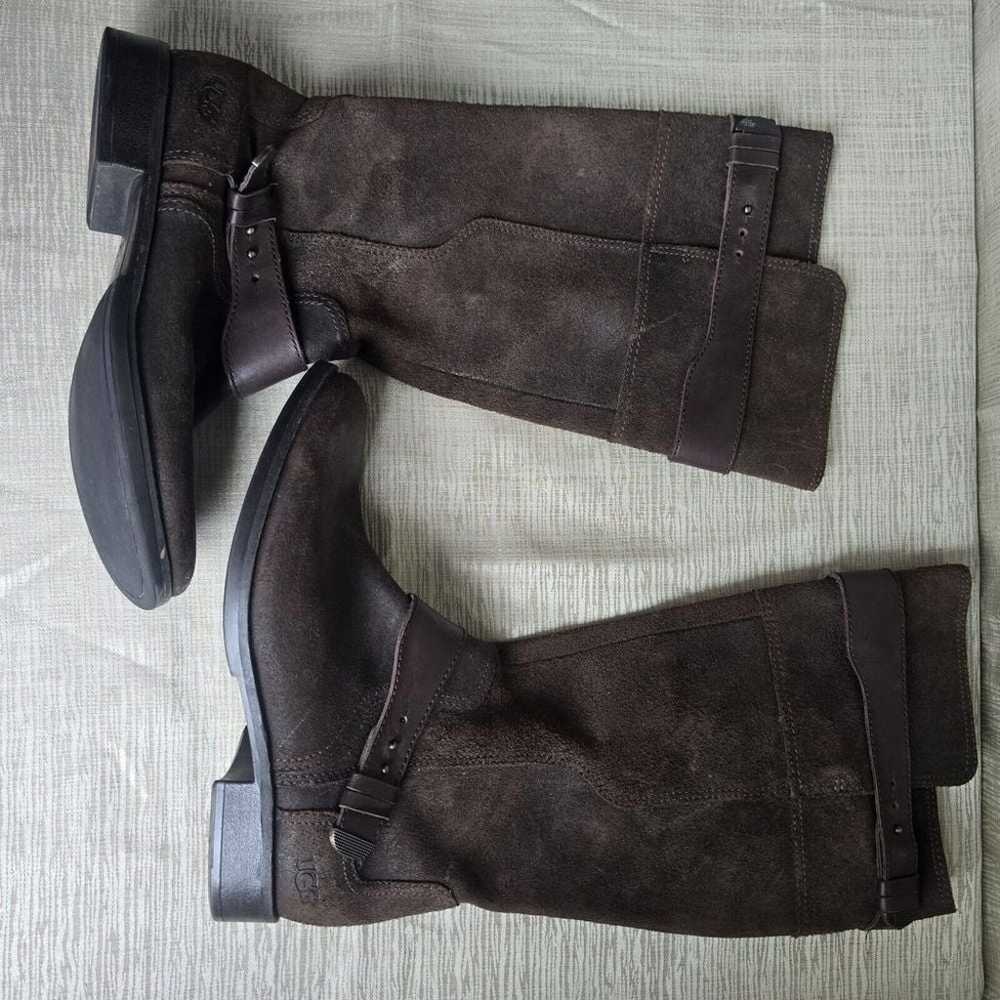 UGG Australia Dark brown Leather Knee High Harnes… - image 6