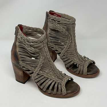 Freebird  by Steven Bela Leather Block Heel Ankle 