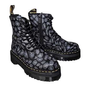 Dr. Martens Jadon Distorted Leopard Print Platform