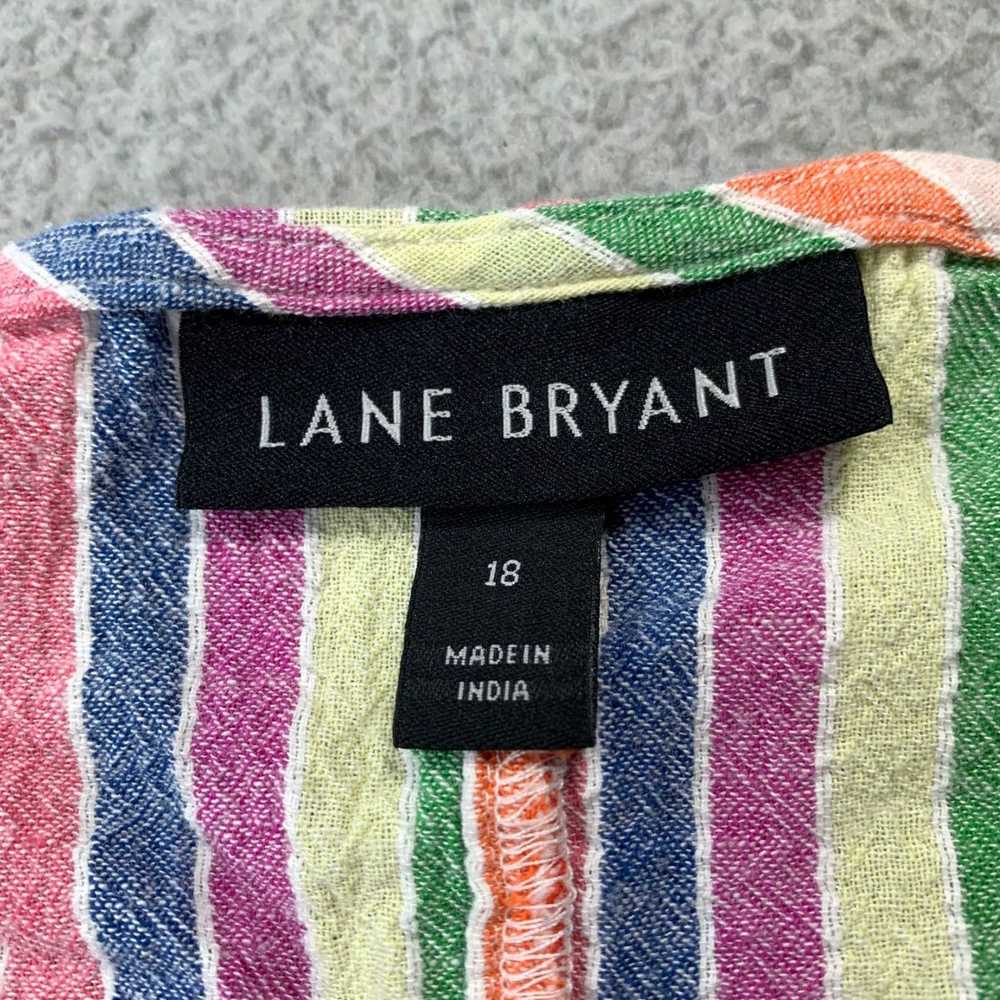 Vintage LANE BRYANT Women's Striped Blue and Gree… - image 3