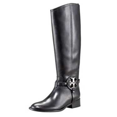 TORY BURCH Aaden Black Leather Riding Boot Size 5M