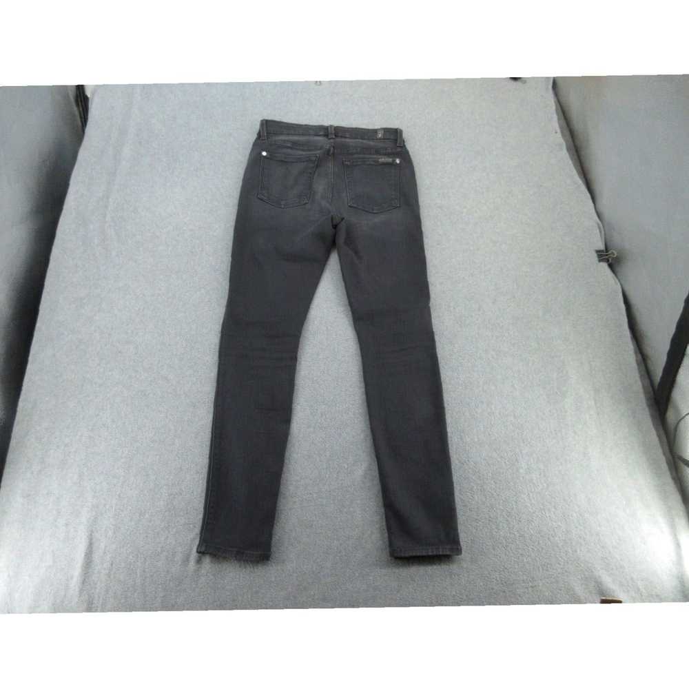 7 For All Mankind High Waisted Gray Ankle Skinny … - image 3