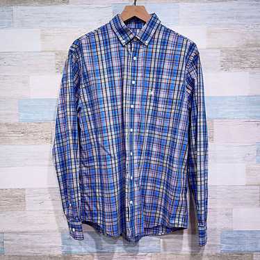 Johnnie O Johnnie O Twill Button Down Shirt Blue P