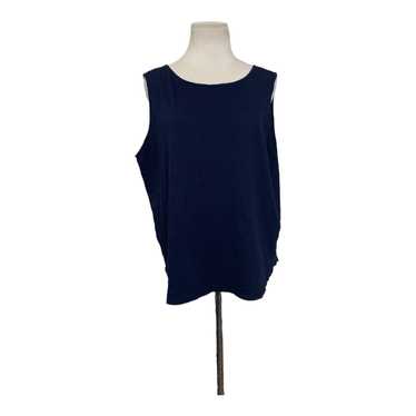 Loft Loft vintage soft blue sleeveless back knot … - image 1