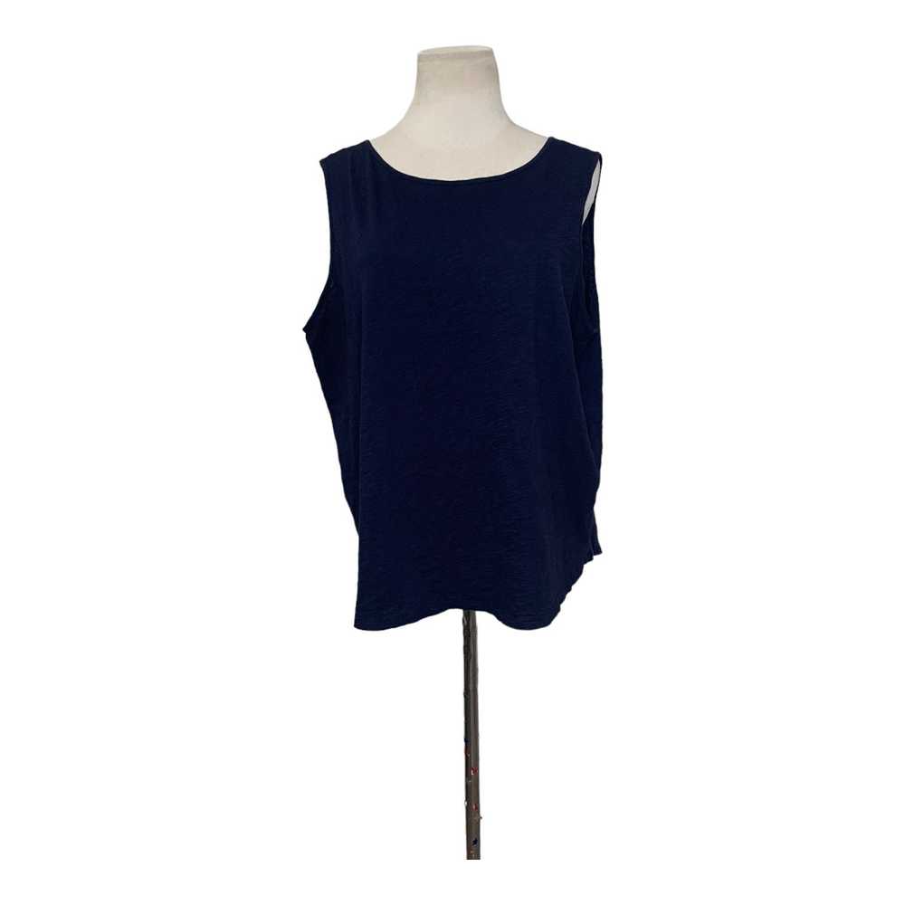 Loft Loft vintage soft blue sleeveless back knot … - image 5