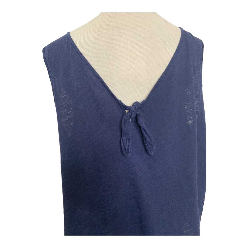 Loft Loft vintage soft blue sleeveless back knot … - image 6