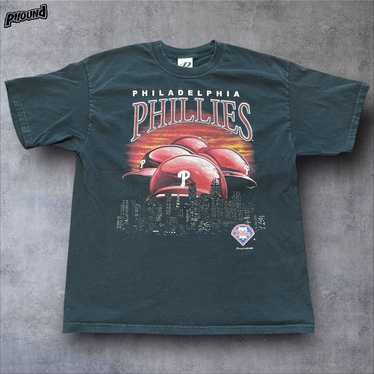 Rare Vtg 2002 Philadelphia Phillies T-Shirt M Dyn… - image 1