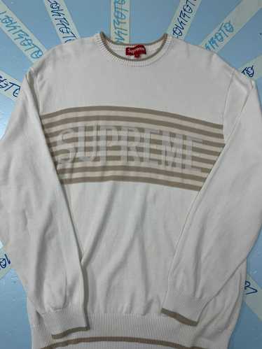 Supreme Supreme chest stripe sweater - image 1