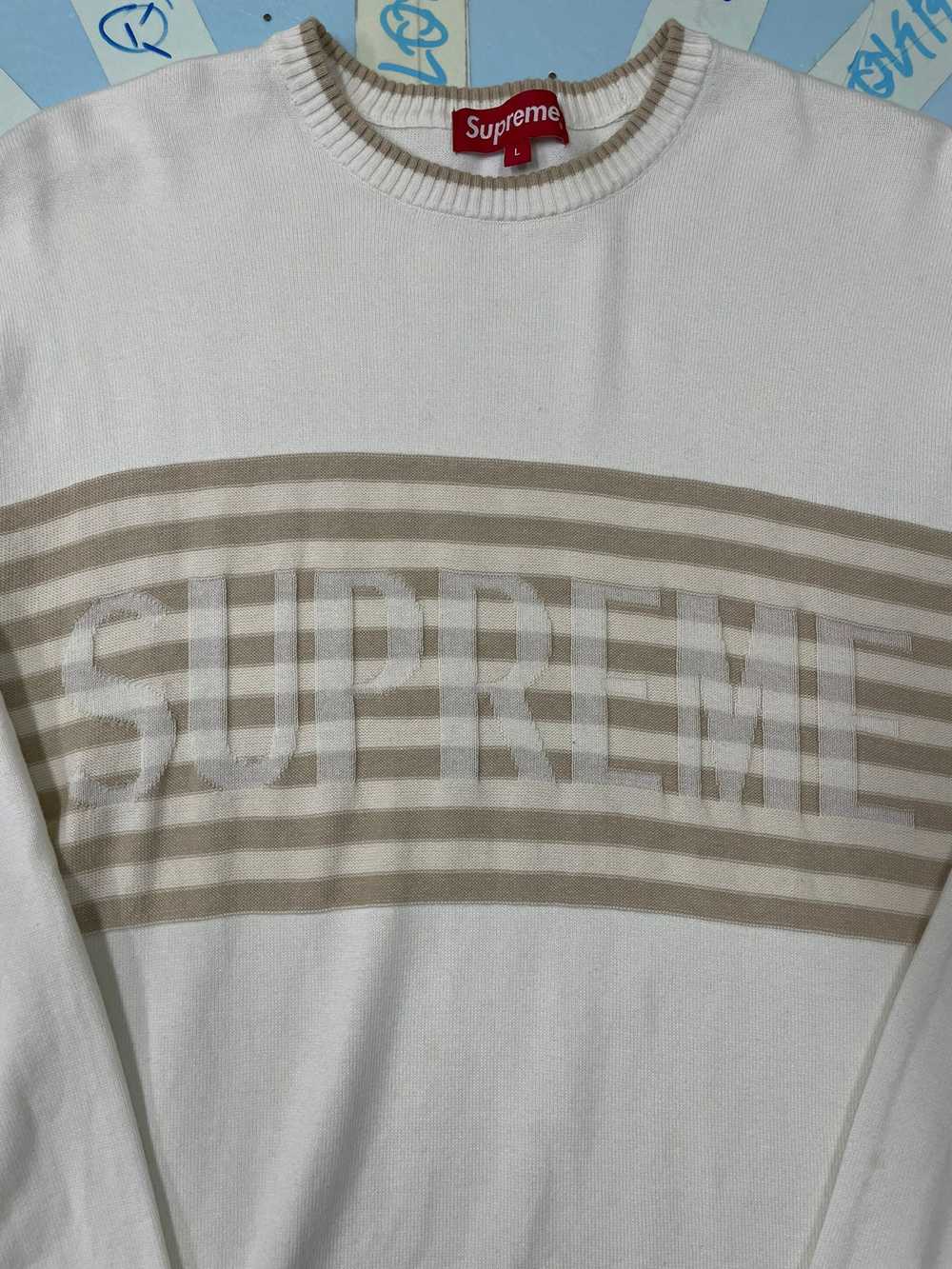 Supreme Supreme chest stripe sweater - image 2