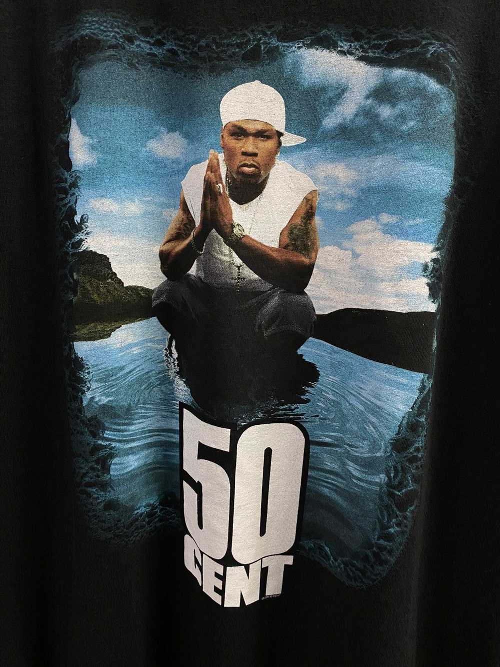 Rap Tees × Vintage Vintage 00’ 50 Cent Rap Tee Gr… - image 4