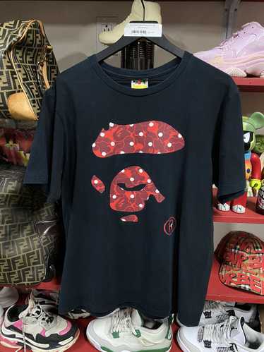 Bape A Bathing Ape Red Camo Black Bape Ape Tee Shi