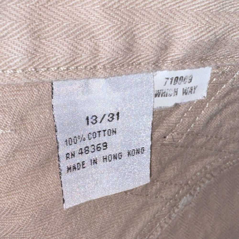 Designer Khaki Denim BAREBACK Blaze High Rise Cuf… - image 8