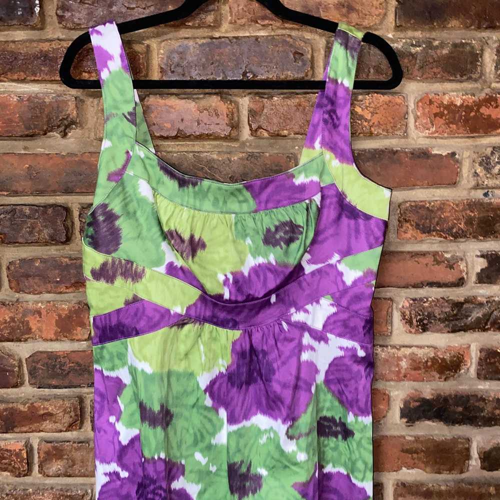 Other London Times Purple Green Floral Sleeveless… - image 3