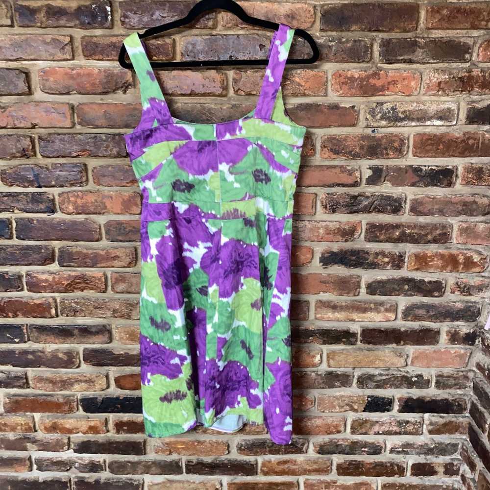 Other London Times Purple Green Floral Sleeveless… - image 7